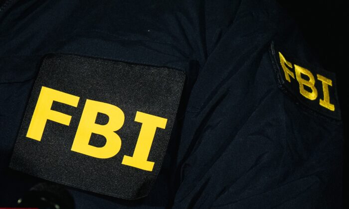 Signage on a FBI agent's uniform in a file photo. (Brandon Bell/Getty Images)