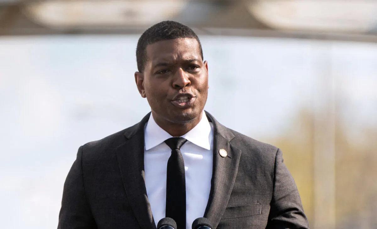 Administrator of the U.S. Environmental Protection Agency Michael Regan speaks in Selma, Ala., on March 6, 2022. (Elijah Nouvelage/AFP via Getty Images)