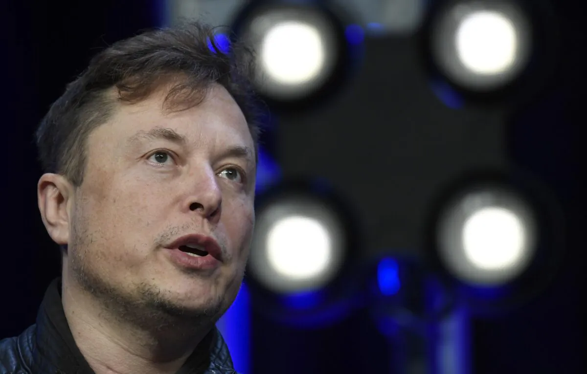 Tesla and SpaceX Chief Executive Officer Elon Musk speaks at the SATELLITE Conference and Exhibition in Washington on March 9, 2020. (Susan Walsh/AP Photo)