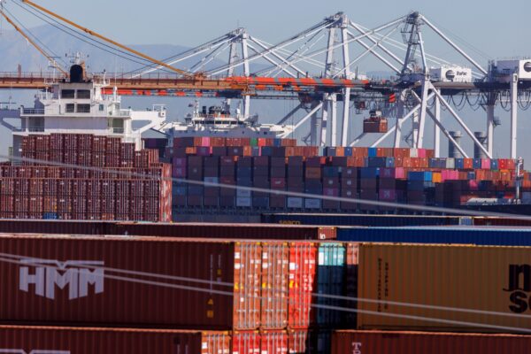 Containers at Port of Los Angeles