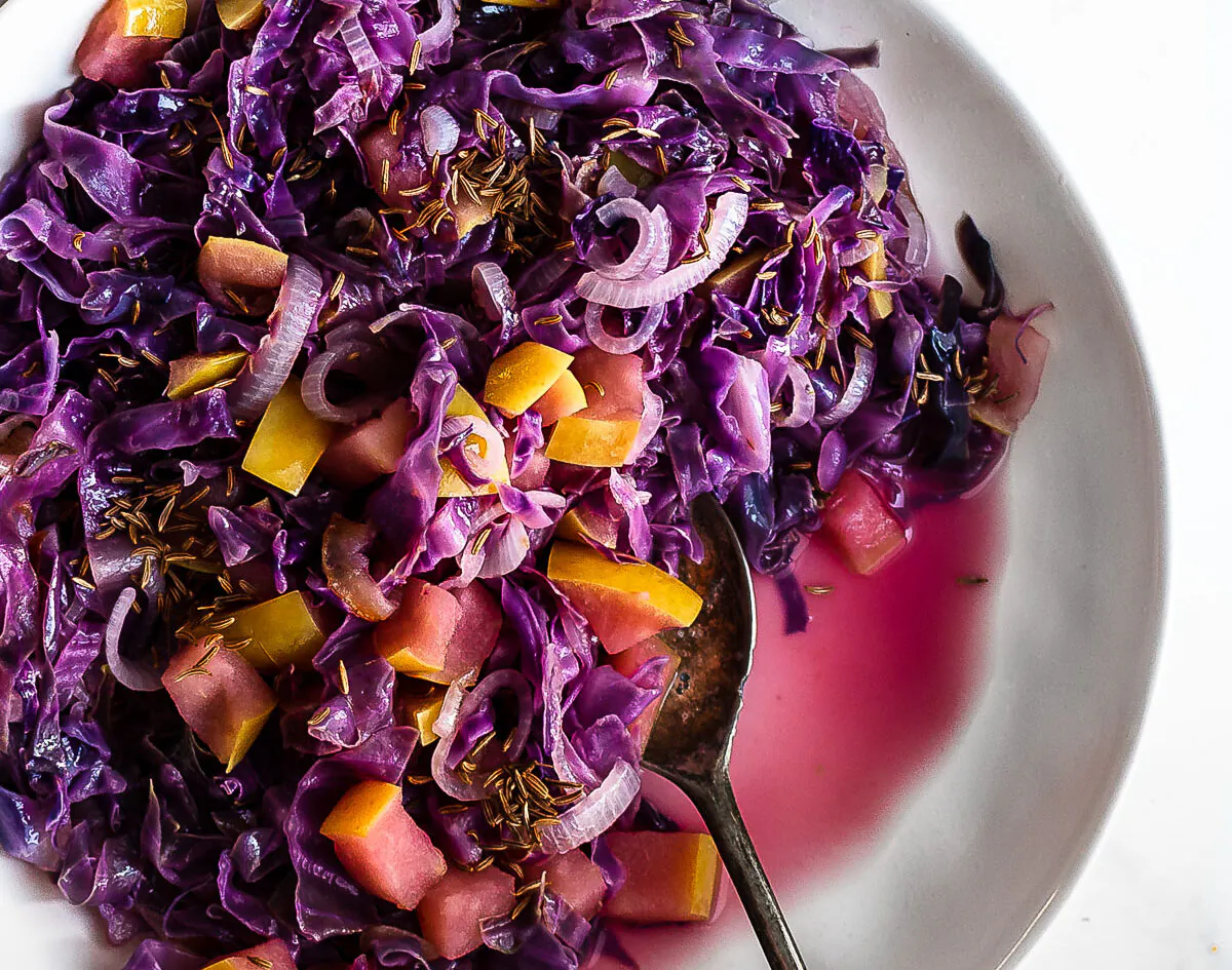Apple cider and caraway seeds add depth of flavor to this quintessentially autumnal side. (Jennifer McGruther)