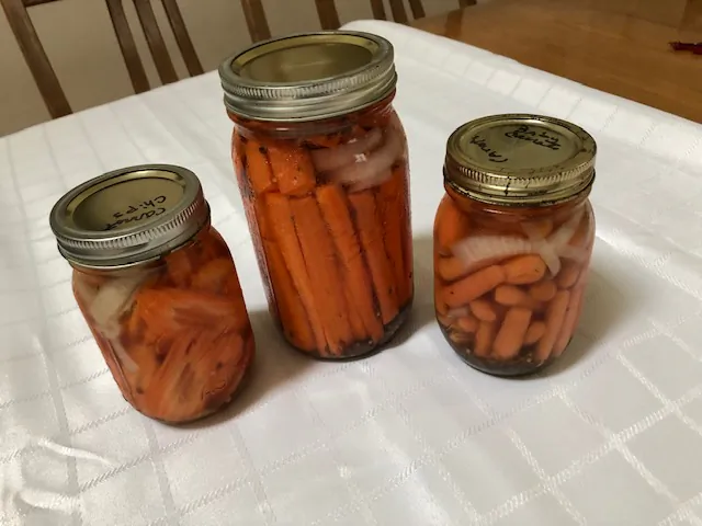 Pickled carrots in various forms. (Courtesy of Kay E. Fisher)