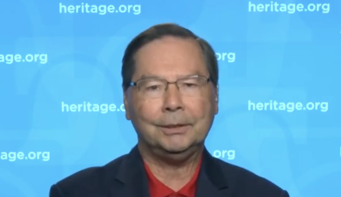 A senior legal fellow at the Heritage Foundation think-tank, Hans von Spakovsky is interviewed on NTD Capitol Report, Sept. 28, 2022. (NTD)