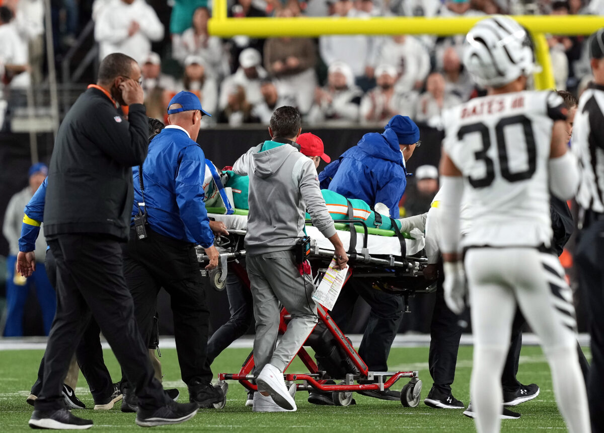 Tagovailoa carted off