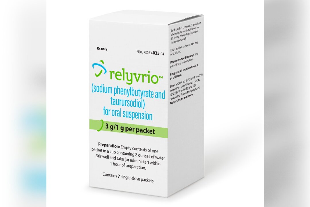 The drug Relyvrio. (Amylyx Pharmaceuticals via AP)