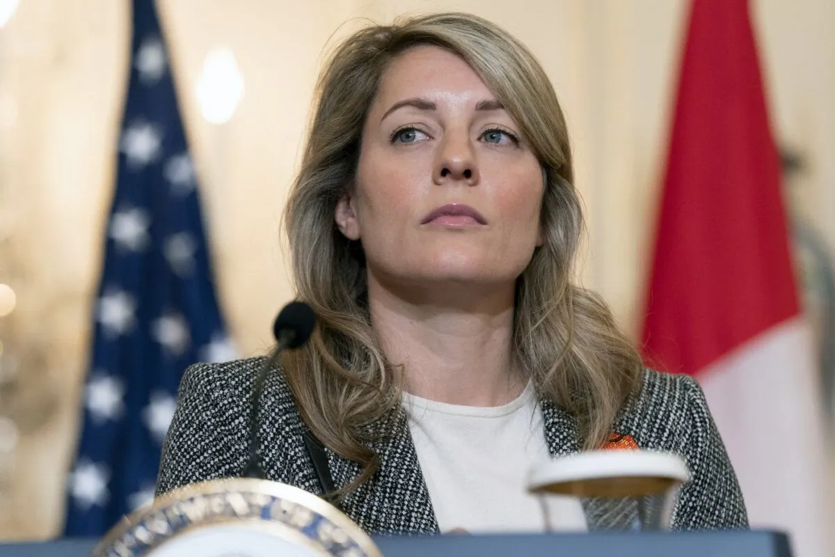 Canada's Foreign Minister Melanie Joly attends a news conference with Secretary of State Antony Blinken, Sept. 30, 2022, at the State Department in Washington. (The Canadian Press/AP, Jacquelyn Martin)