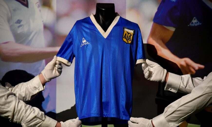 Diego Maradona: Icon's shirt worn in the 1986 World Cup final