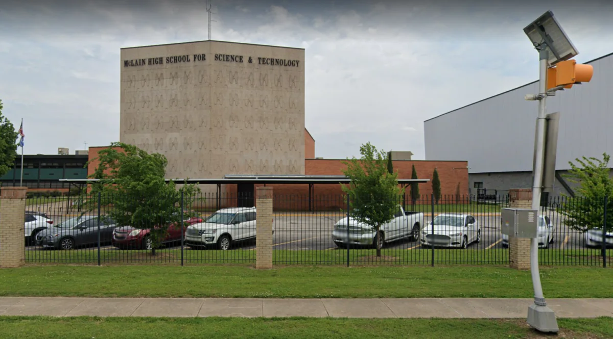 McLain High School for Science and Technology, Tulsa, Okla., in May 2022. (Google Maps/Screenshot via The Epoch Times)