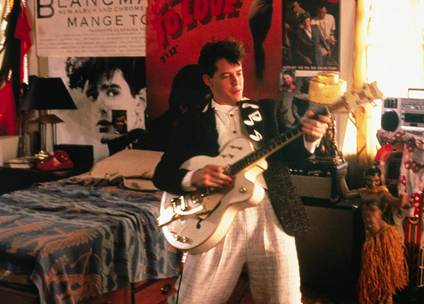 boy with guitar in Ferris Bueller's Day Off
