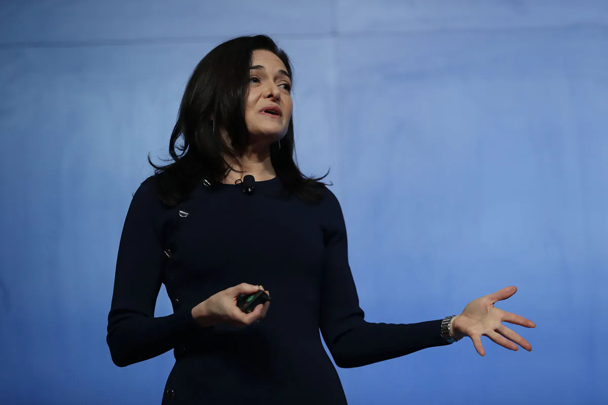Facebook Chief Operating Officer Sheryl Sandberg speaks during a Facebook Community Boost event at the Knight Center in Miami on Dec. 18, 2018. (Joe Raedle/Getty Images)