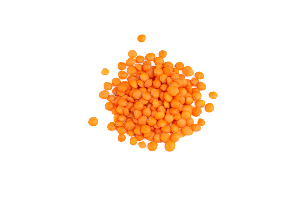 Red,Lentil,On,The,White,Background