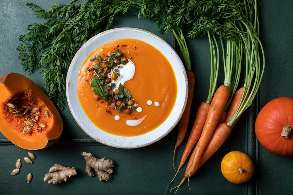 Combine your favorite winter squash with carrots and ginger to make a versatile, beta-carotene-packed puree. (zarzamora/Shutterstock)