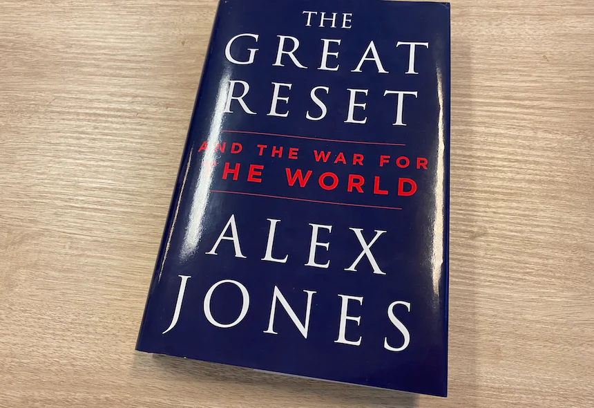 'The Great Reset' by Alex Jones. (The Epoch Times)