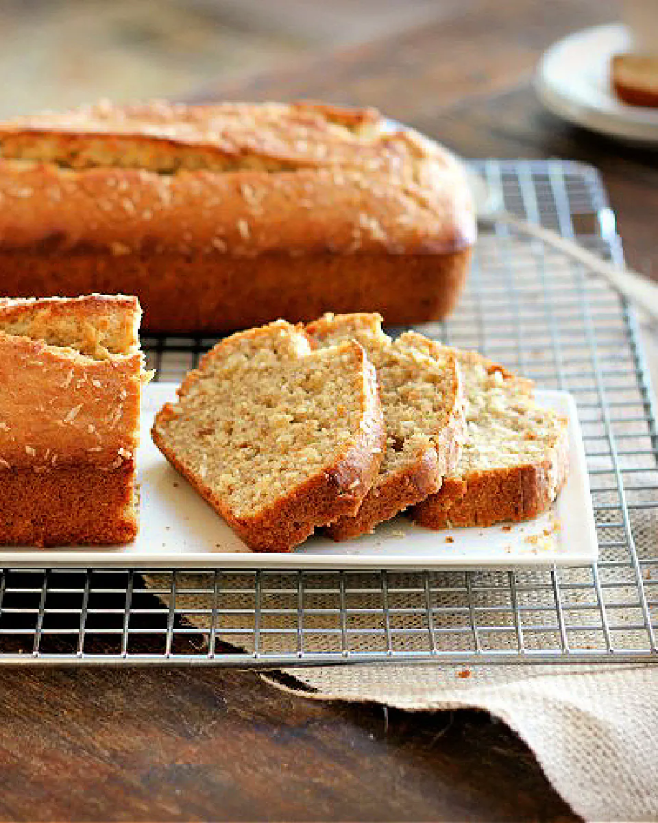 A blend of whole-wheat and all-purpose flour adds a pleasant heft to this banana bread, while shredded coconut adds freshness. (Lynda Balslev for Tastefood)