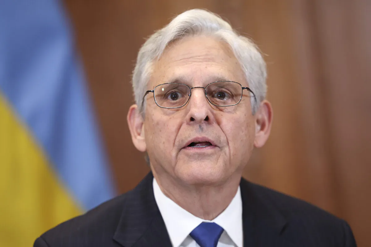 U.S. Attorney General Merrick Garland speaks in Washington on Sept. 20, 2022. (Kevin Dietsch/Getty Images)