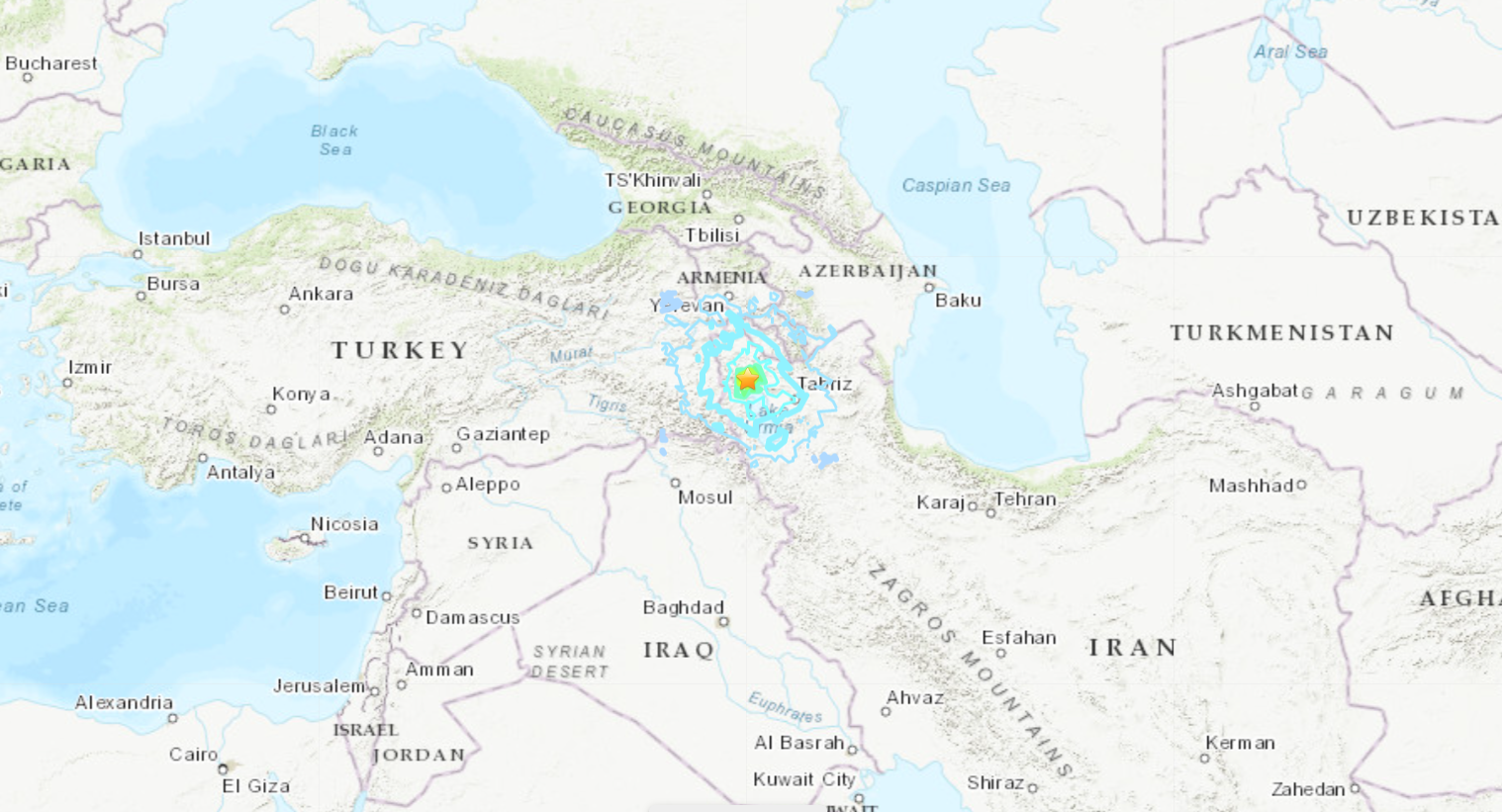 Moderate Earthquake Injures 580 People in Northwest Iran - Vimarsana News