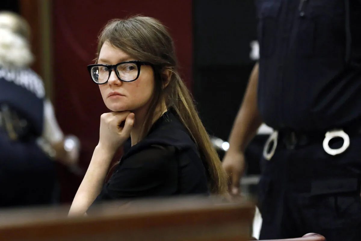 Anna Sorokin sits at the defense table during jury deliberations in her trial at New York State Supreme Court in New York on April 25, 2019. (Richard Drew/AP Photo)