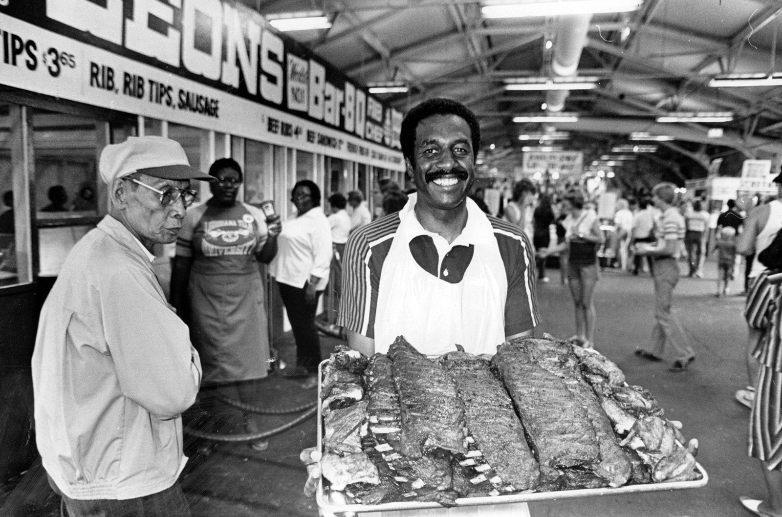 Leon's Bar-B-Que was a huge attraction at the second Taste of Chicago in 1981.