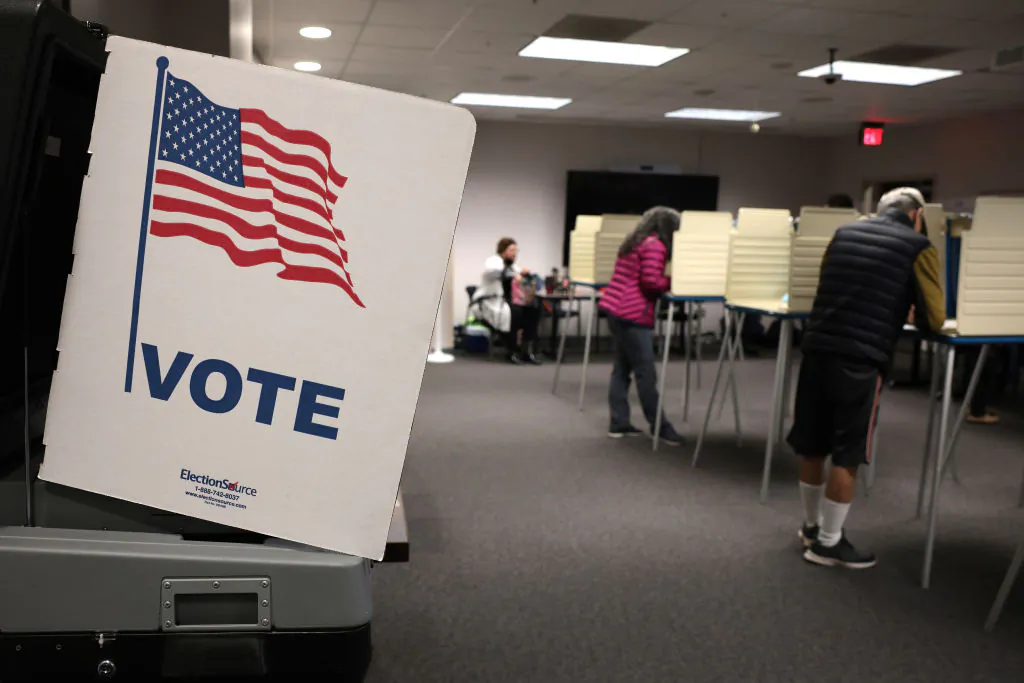 Virginia residents vote at the Fairfax County Government Center in Fairfax, Va., on Nov. 02, 2021. (Win McNamee/Getty Images)