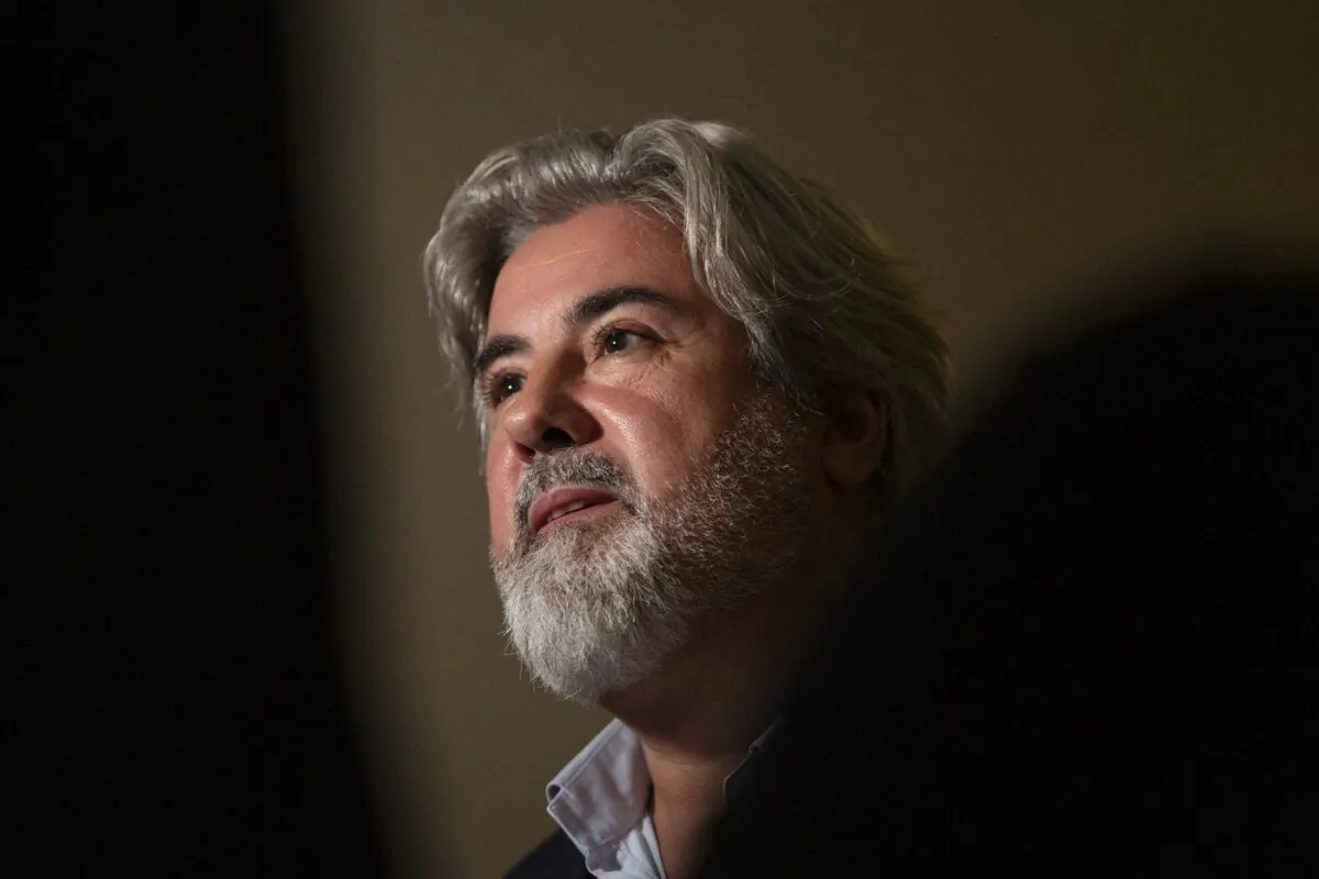 Pablo Rodriguez speaks to reporters during the Liberal summer caucus retreat in St. Andrews, N.B. on Sept. 12, 2022. (The Canadian Press/Darren Calabrese)