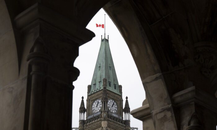 The Peace tower is seen on Parliament Hill, Sept. 20, 2022 in Ottawa. (The Canadian Press/Adrian Wyld)
