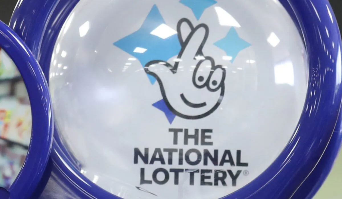A National Lottery sign in the United Kingdom on Aug. 2, 2018. (Andrew Milligan/PA)