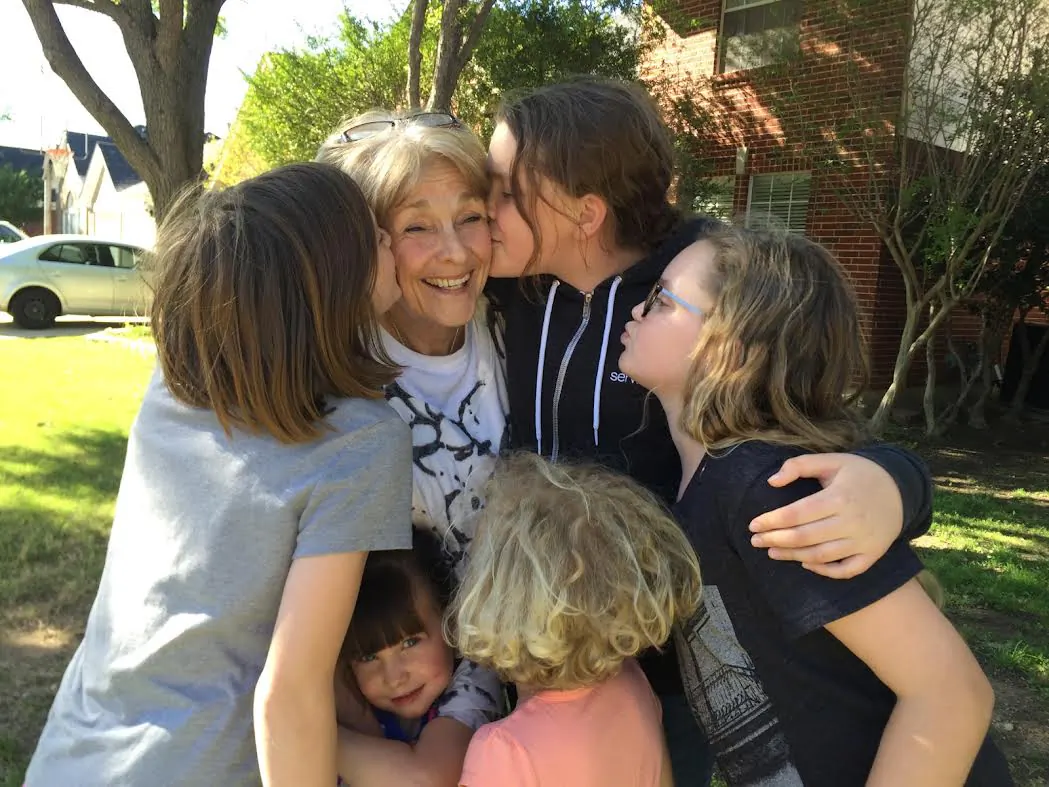 Carolyn Carroll with grandkids. (Courtesy of Clover Carroll)