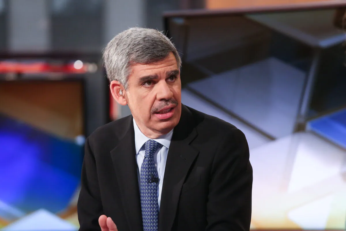 Mohamed El-Erian, Chief Economic Adviser of Allianz appears on a segment of "Mornings With Maria" with Maria Bartiromo on the FOX Business Network at FOX Studios in New York on April 29, 2016. (Rob Kim/Getty Images)