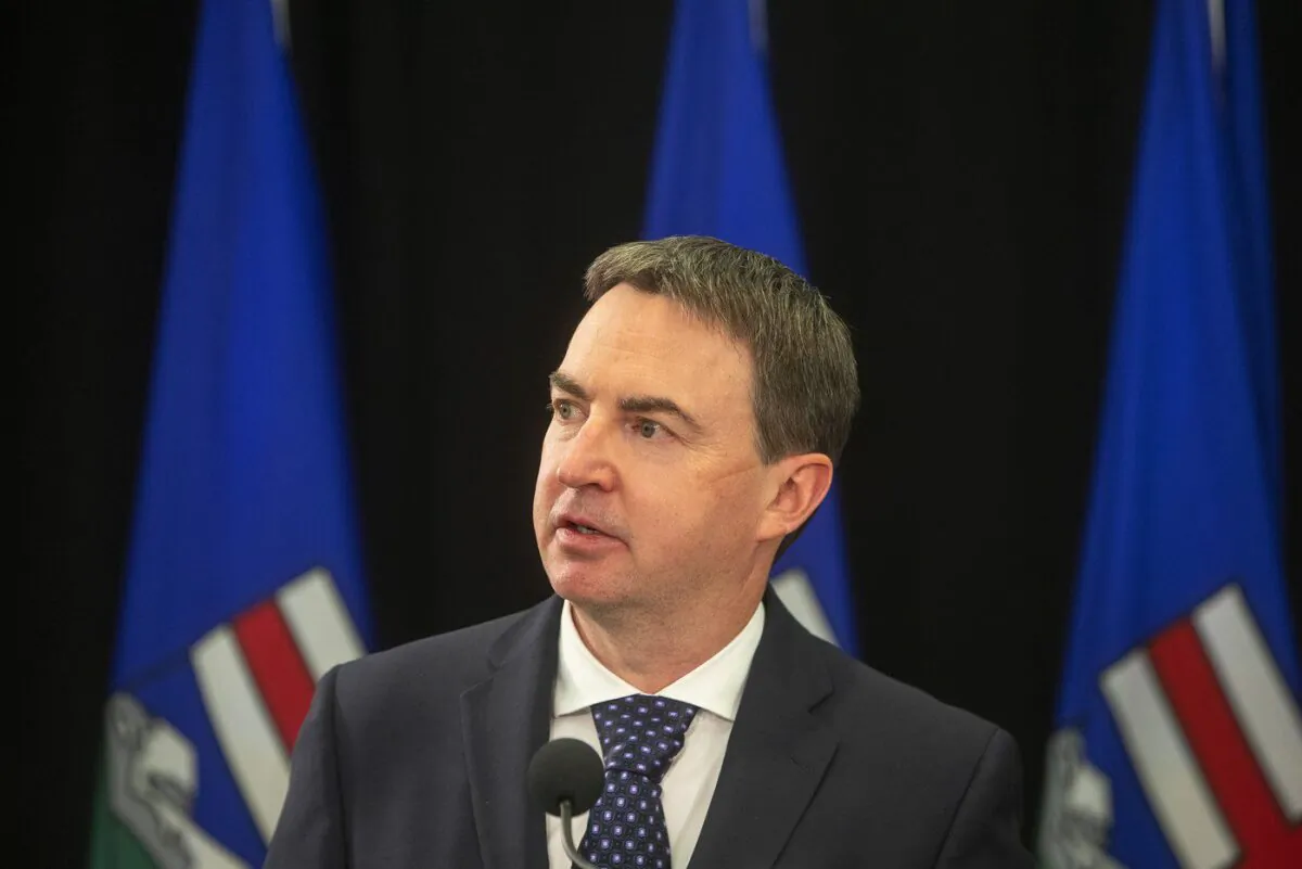 Alberta Health Minister Jason Copping gives an update in Edmonton on Sept. 21, 2021. (Jason Franson/The Canadian Press)