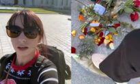 Self-Described ‘Anarchy Princess’ Destroys Ashli Babbitt Floral Tribute at US Capitol While Police Watch