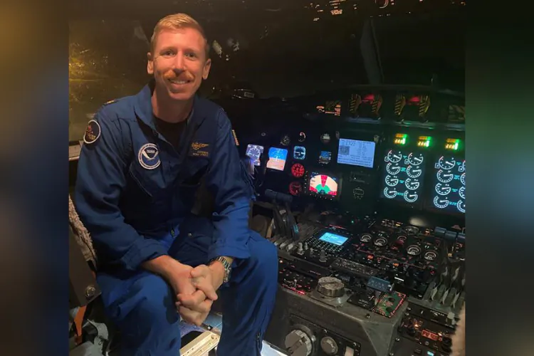 Pilot and hurricane hunter Kevin Doremus of the NOAA Corps is shown in a handout photo. (The Canadian Press/NOAA Aircraft Operations)