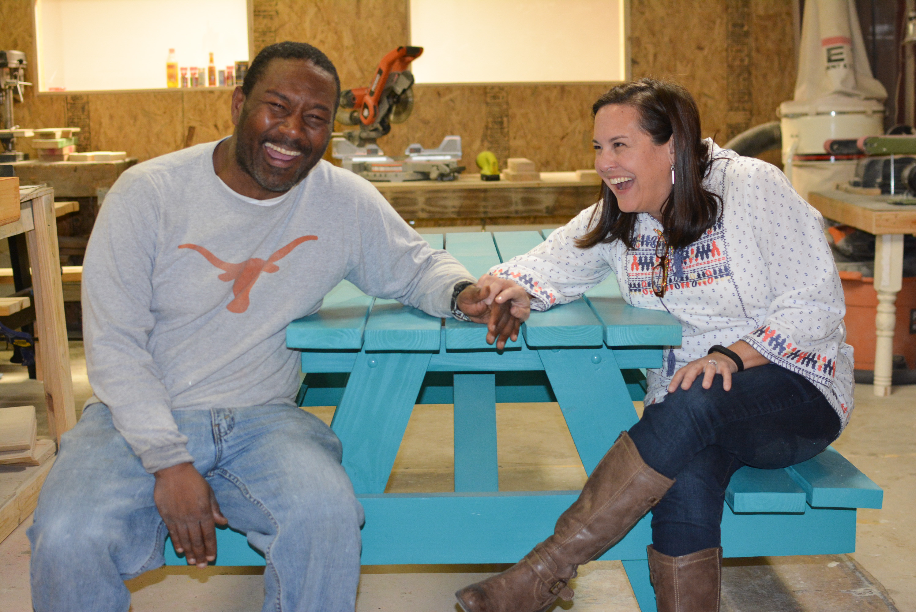 Clifton and Kristin at ReWork Turquoise Table