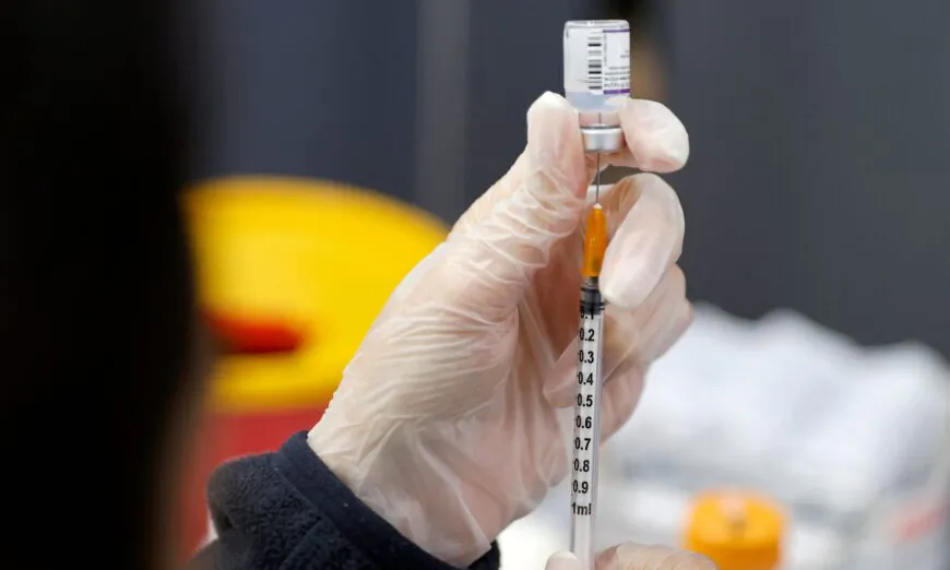 A medic prepares a dose of the Pfizer-BioNTech COVID-19 vaccine in Netanya, Israel, on Jan. 5, 2022. (Jack Guez/AFP via Getty Images)