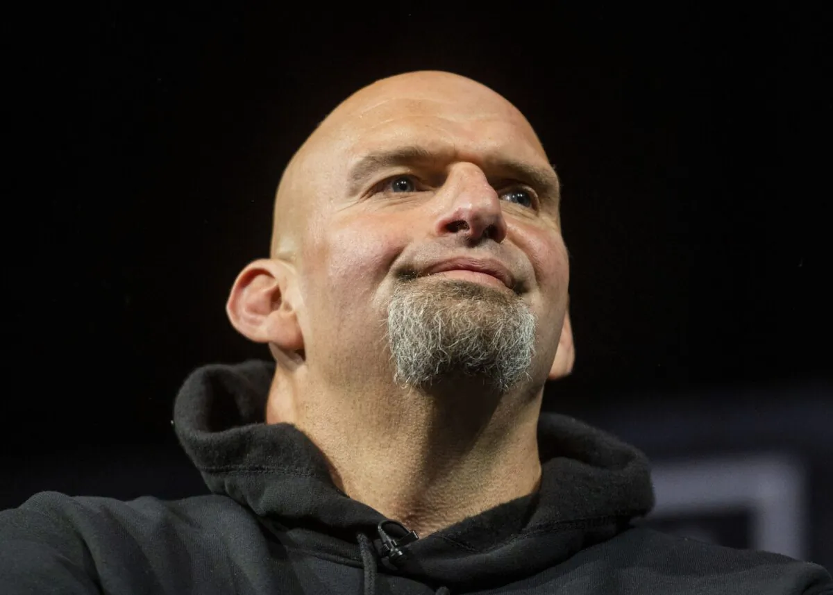 Democratic Senate candidate Lt. Gov. John Fetterman in Erie, Pa., on Aug. 12, 2022. (Nate Smallwood/Getty Images)