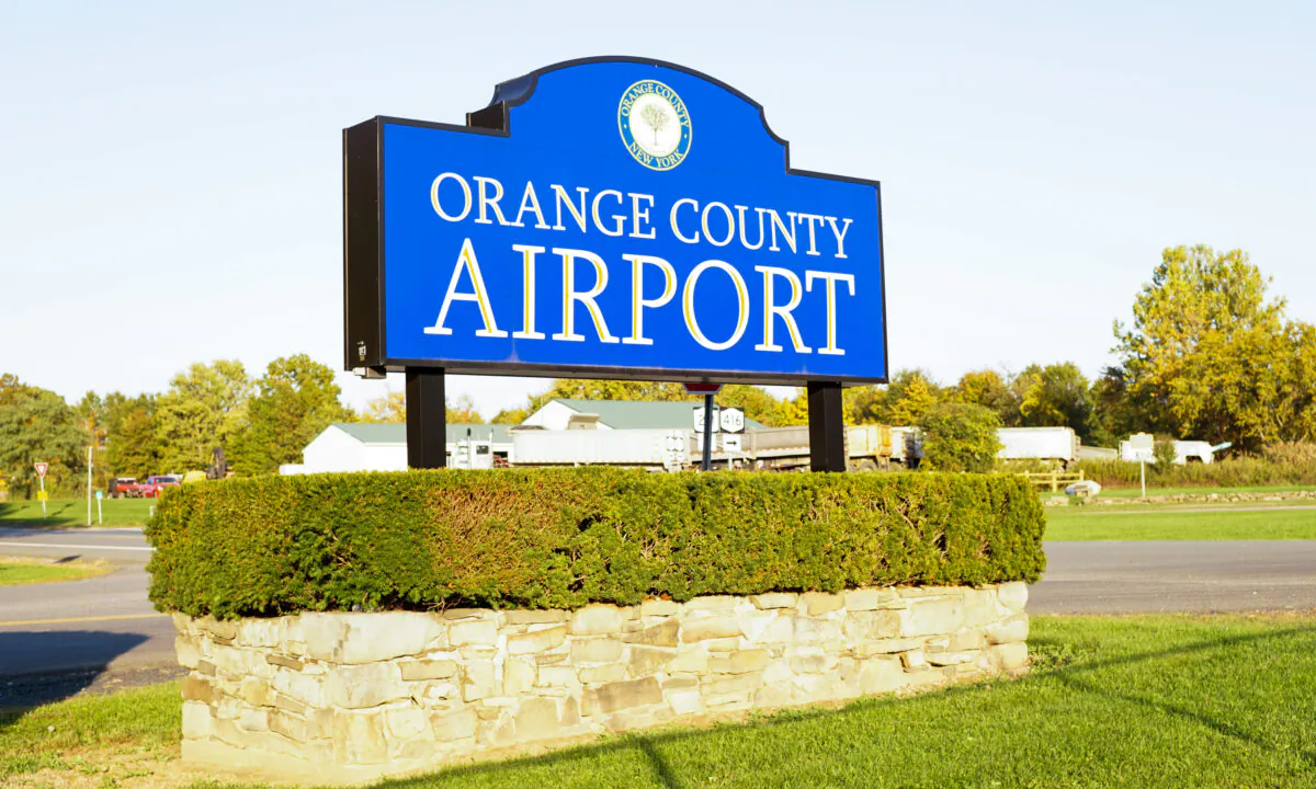 Orange County Airport in Montgometry, N.Y., on Oct. 11, 2022. (Cara Ding/The Epoch Times)