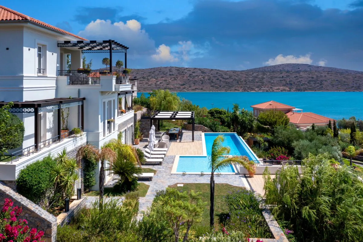 The residence affords owners and guests alike a commanding view of one of Crete’s most majestic landscapes. (Courtesy of Greece Sotheby's International Realty)