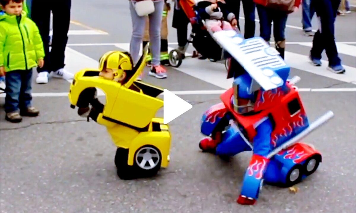 Loving Dad Creates Awesome Transformer Costumes for His Kids