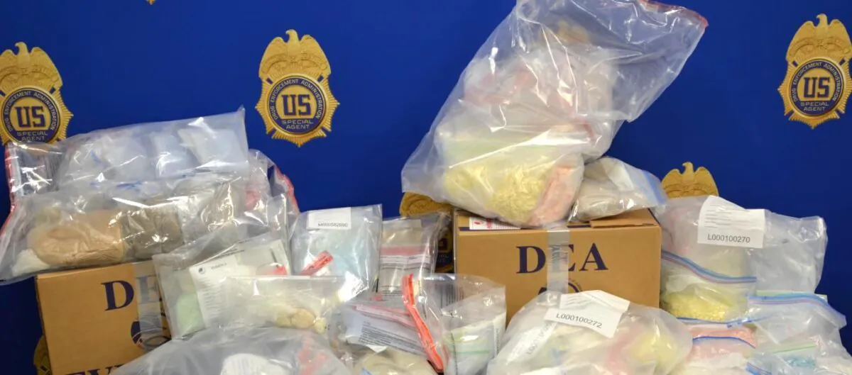 300,000 fentanyl pills and 10 kilograms of fentanyl found and seized by authorities in the Bronx, New York, on Oct. 7, 2022. (U.S. Drug Enforcement Administration)