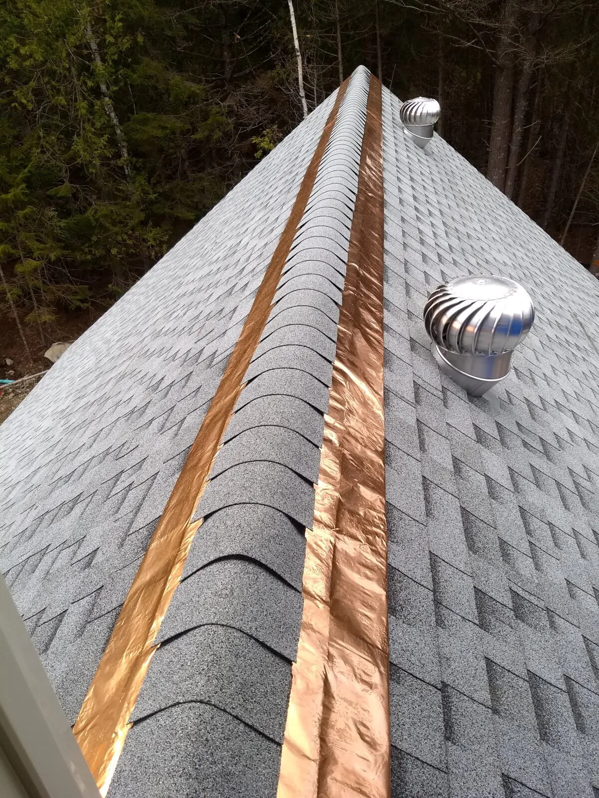 These copper strips on my daughter’s new home will allow her shingles to last up to 50 years. They work on existing roofs in good condition too. (Tim Carter/Tribune Content Agency)