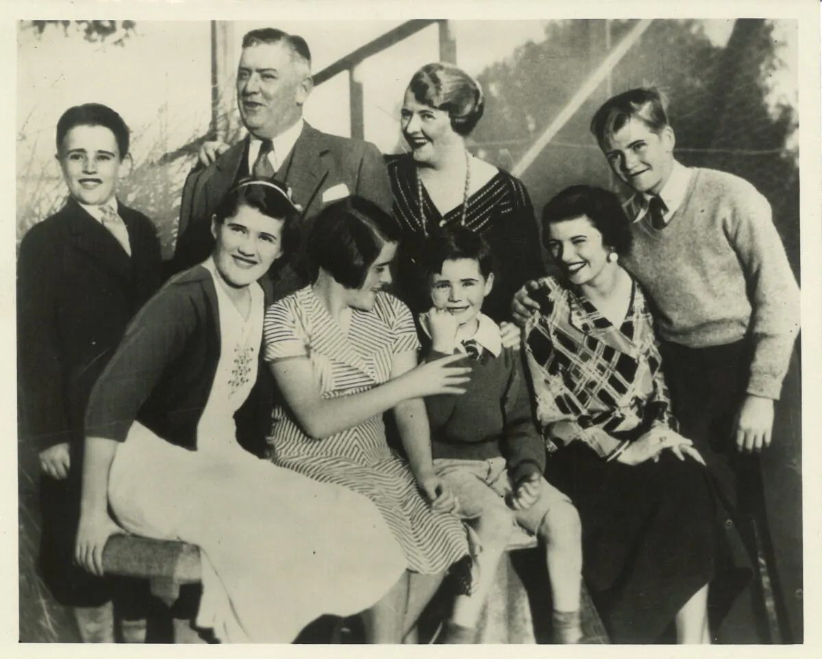 The Breen family, circa 1934. The father, Joseph I. Breen, a conservative Catholic layman, oversaw the Production Code Administration, which strictly enforced the Motion Picture Production Code of 1930. (Courtesy of Jack Benton)