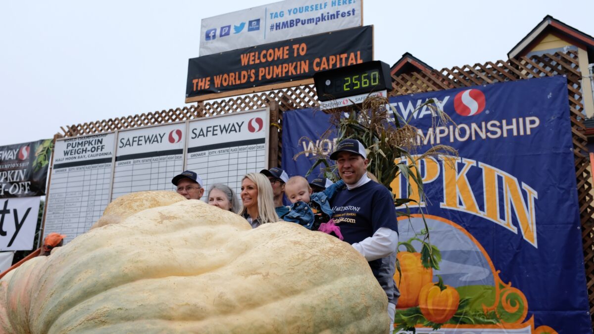 'I'm super thankful': Owner of 2,560-Lb Pumpkin Sets New North American Record in Half Moon Bay Contest