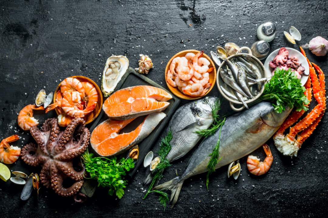 Eating seafood containing astaxanthin, like wild-caught shrimp or salmon, is a natural way to protect the skin from sun damage.  (Olesya_sh/Shutterstock)