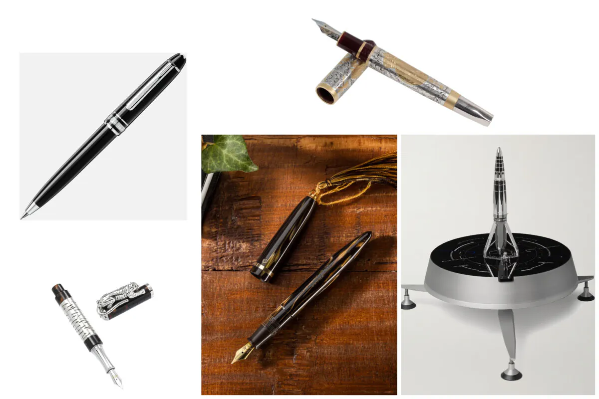 (Courtesy of Tibaldi, Montblanc, Caran D'Ache, Urso, Montegrappa)