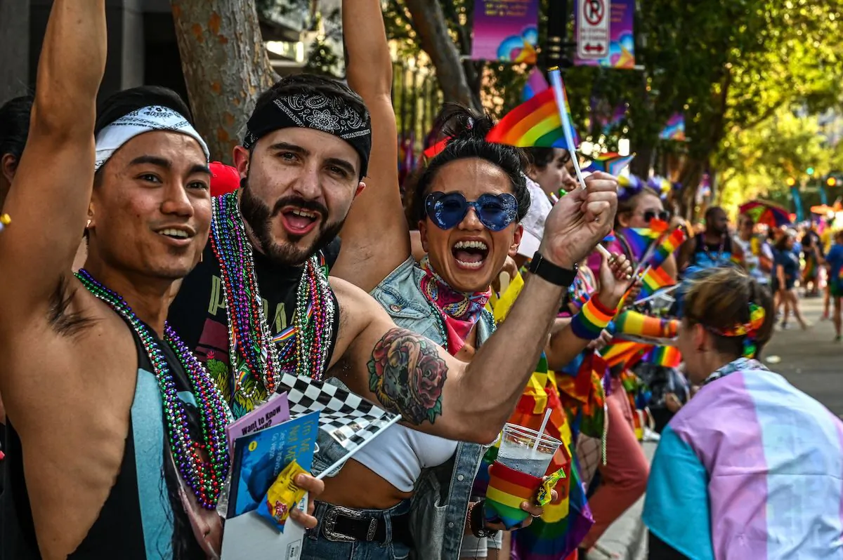 People attend a Pride Parade in Orlando, Fla., on Oct. 15, 2022. (Giorgio Viera/Getty Images)