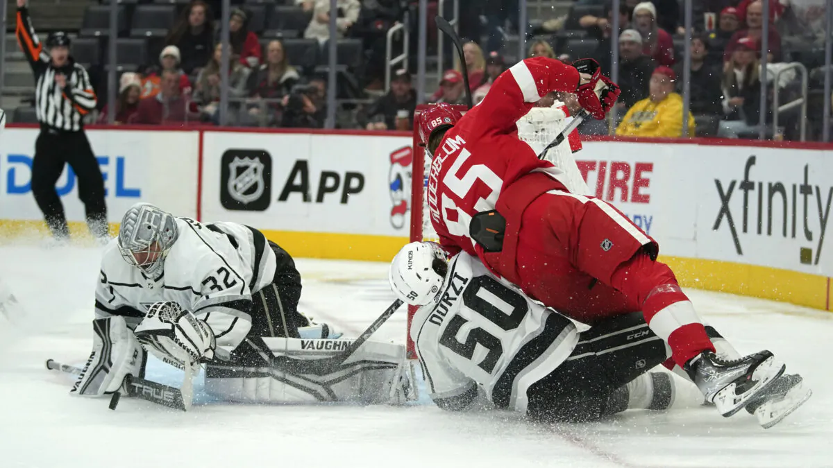 Danault’s Overtime Goal Gives Kings 5–4 Win Over Red Wings