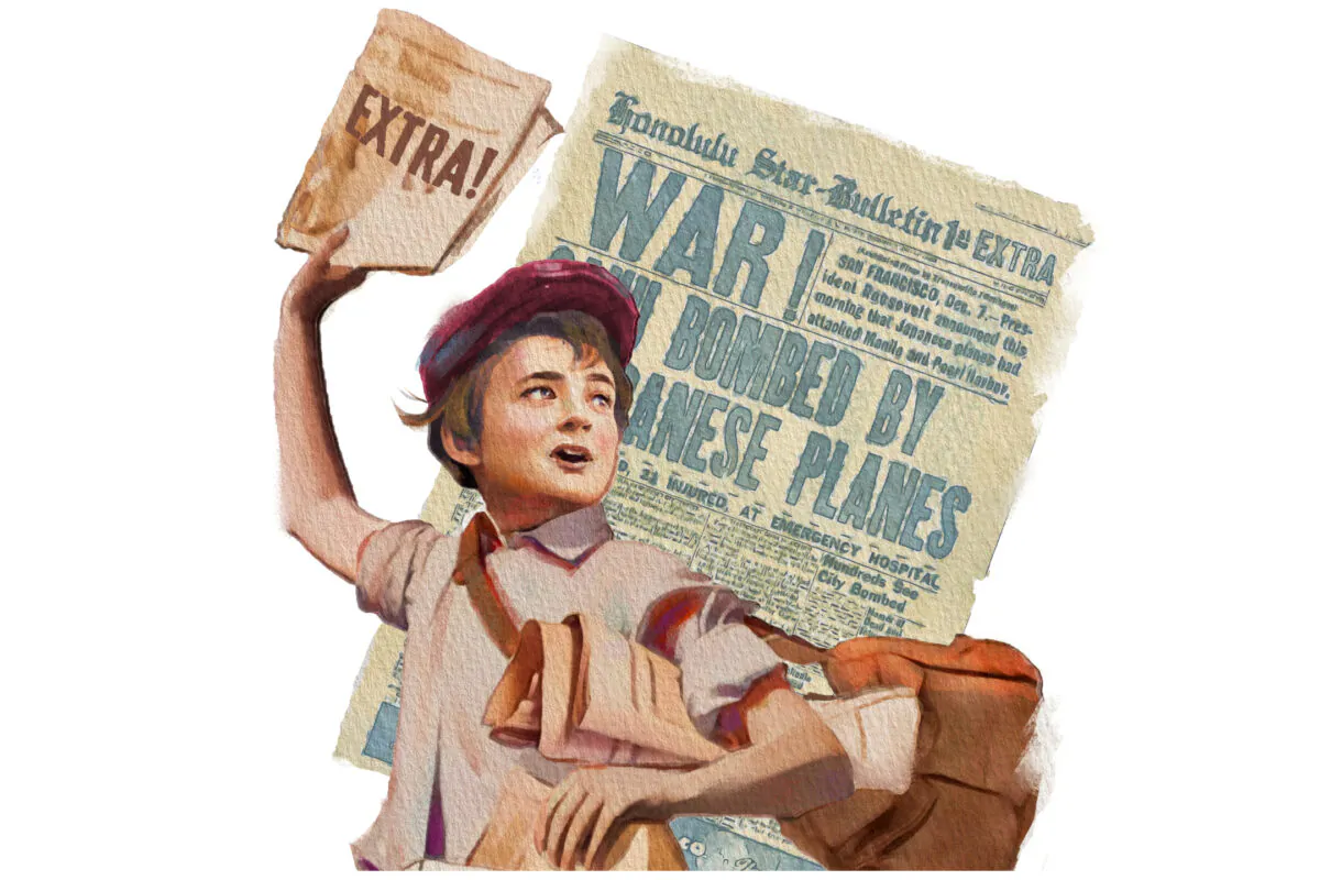 "On Dec. 7, 1941, at the age of 12, while walking I was approached by a frantic newspaper man asking me to hurry down to get newspapers at once," writes Gerald Page. (Fei Meng)