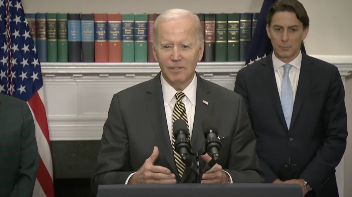 President Joe Biden delivers remarks on additional actions being taken to lower energy costs and strengthen energy security in the Roosevelt Room at the White House on Oct. 19, 2022. (The White House/Screenshot via NTD)