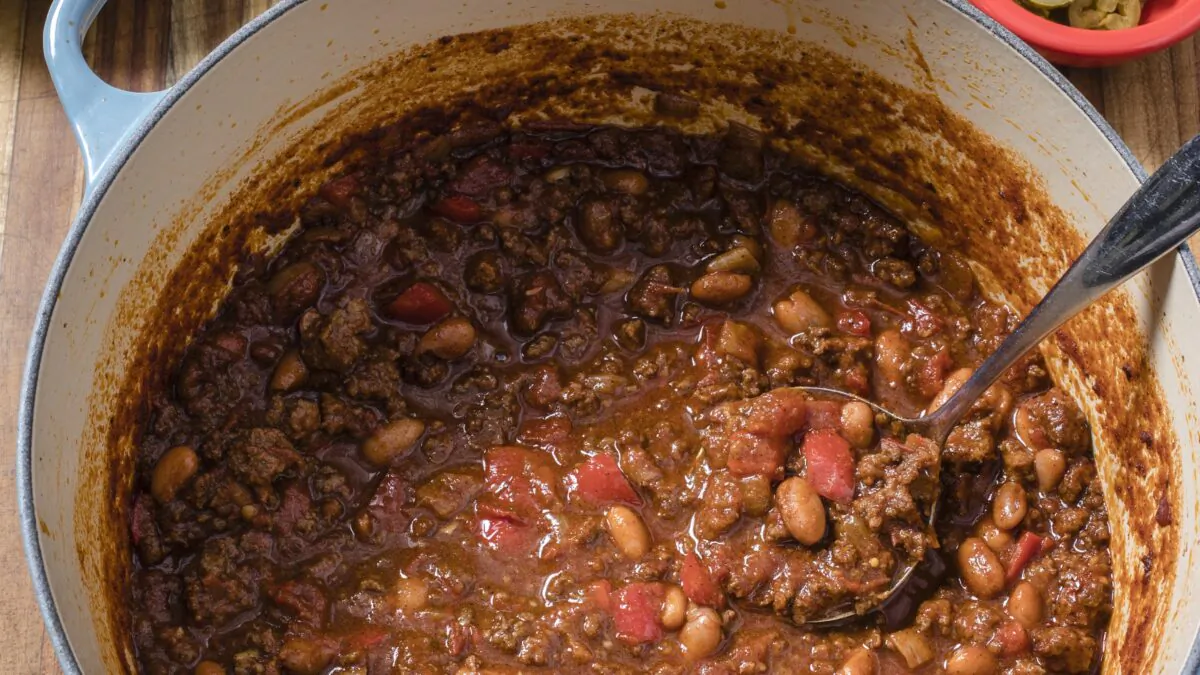 Nothing beats a warm bowl of chili on a cold day. (Elle Simone)