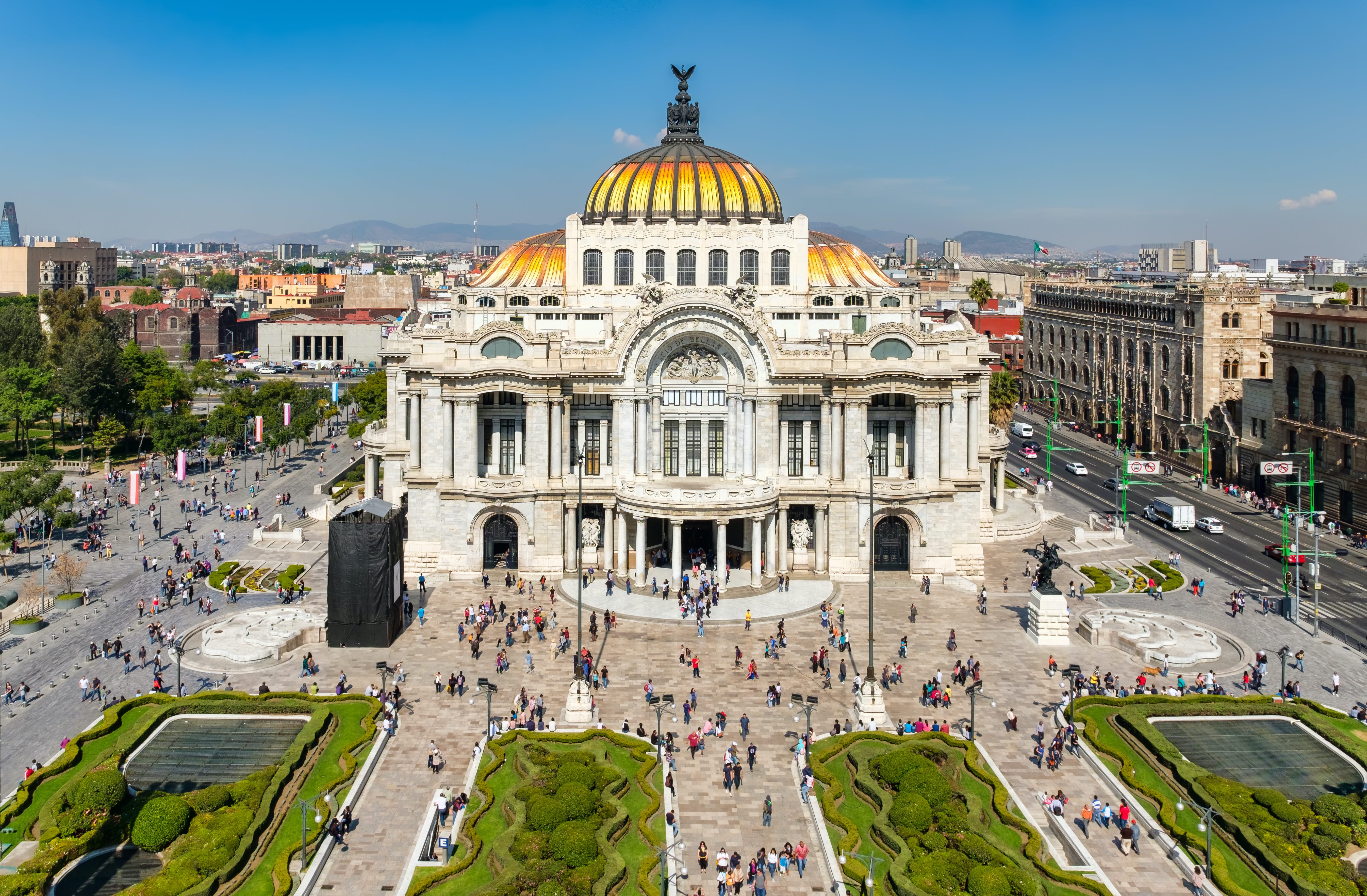 Palacio de Bellas Artes or Palace of Fine Arts, in Mexico City. 