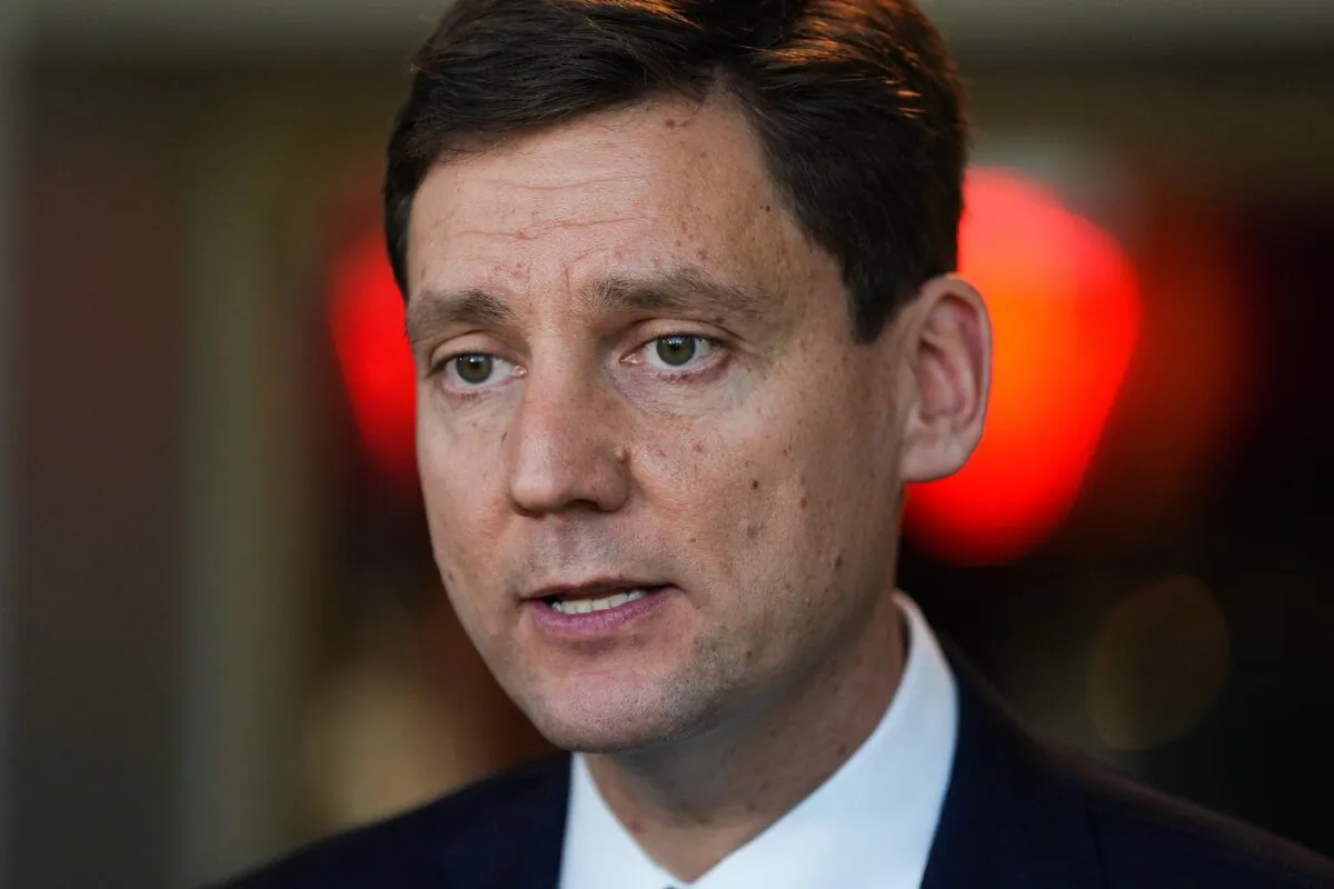 B.C. NDP leadership candidate David Eby responds to questions while speaking with reporters in Vancouver, B.C., Oct. 19, 2022. (The Canadian Press/Darryl Dyck)